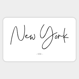 New York, USA Design (BLACK PRINT) Magnet